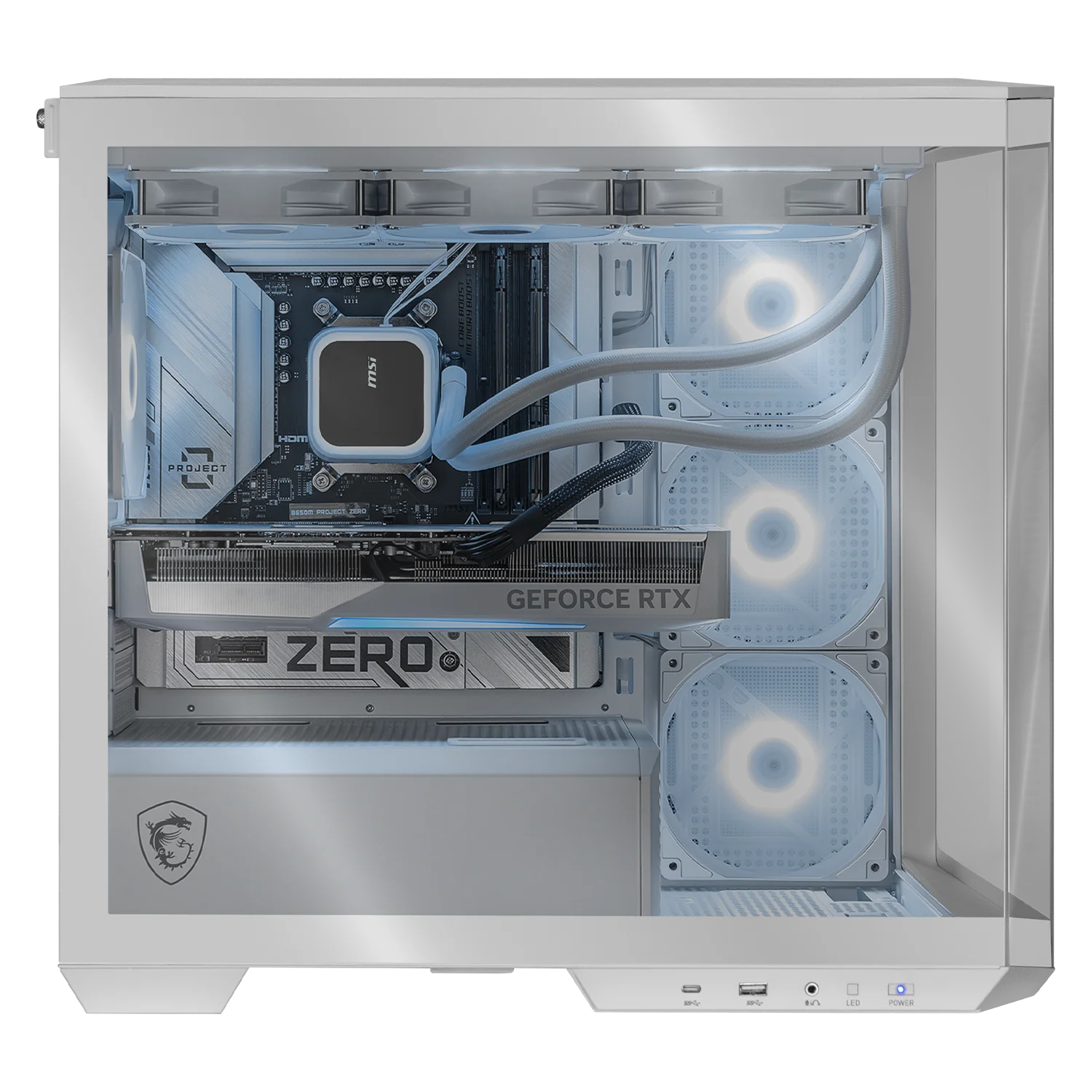 PC Gamer Xtreme PC Gaming MSI NVIDIA GeForce RTX 5070 Ti AMD Ryzen 7 9800X3D 32GB DDR5 SSD 1TB Sistema Liquido WIFI White gaming competitivo y streaming - Image 4