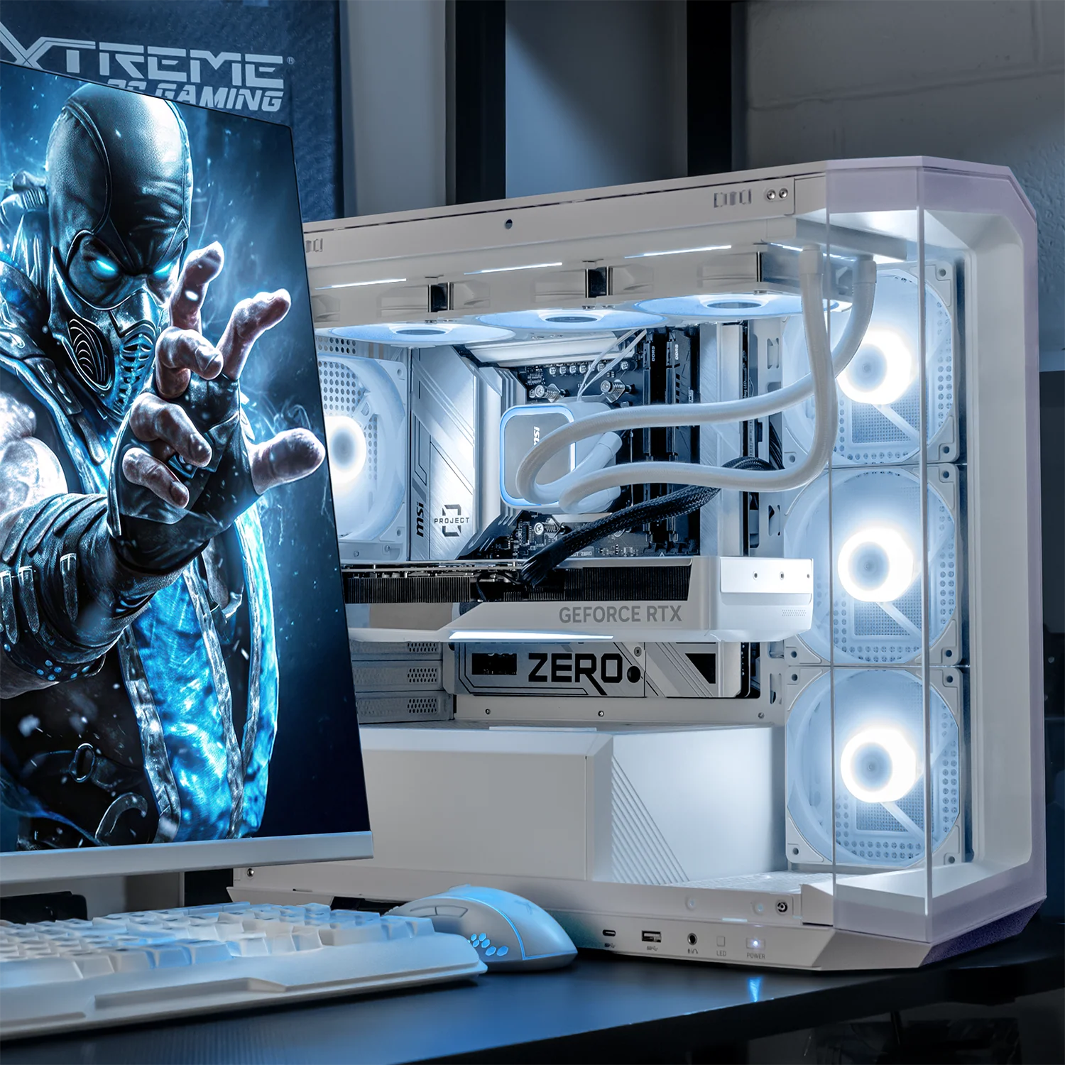PC Gamer Xtreme PC Gaming MSI NVIDIA GeForce RTX 5070 Ti AMD Ryzen 7 9800X3D 32GB DDR5 SSD 1TB Sistema Liquido WIFI White gaming competitivo y streaming - Image 6