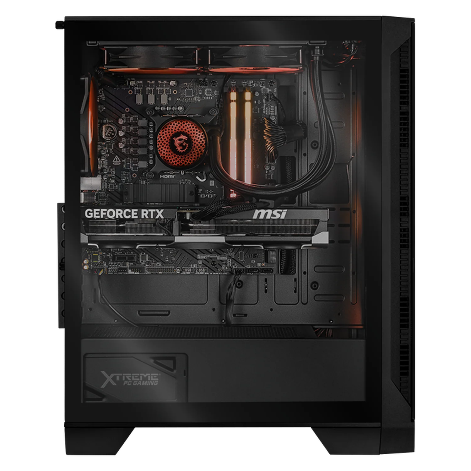 PC Gamer Xtreme PC Gaming MSI NVIDIA GeForce RTX 5070 Ti Intel Core i9 14900KF 32GB DDR5 SSD 1TB Sistema Liquido WIFI Black para gaming competitivo y streaming - Image 4