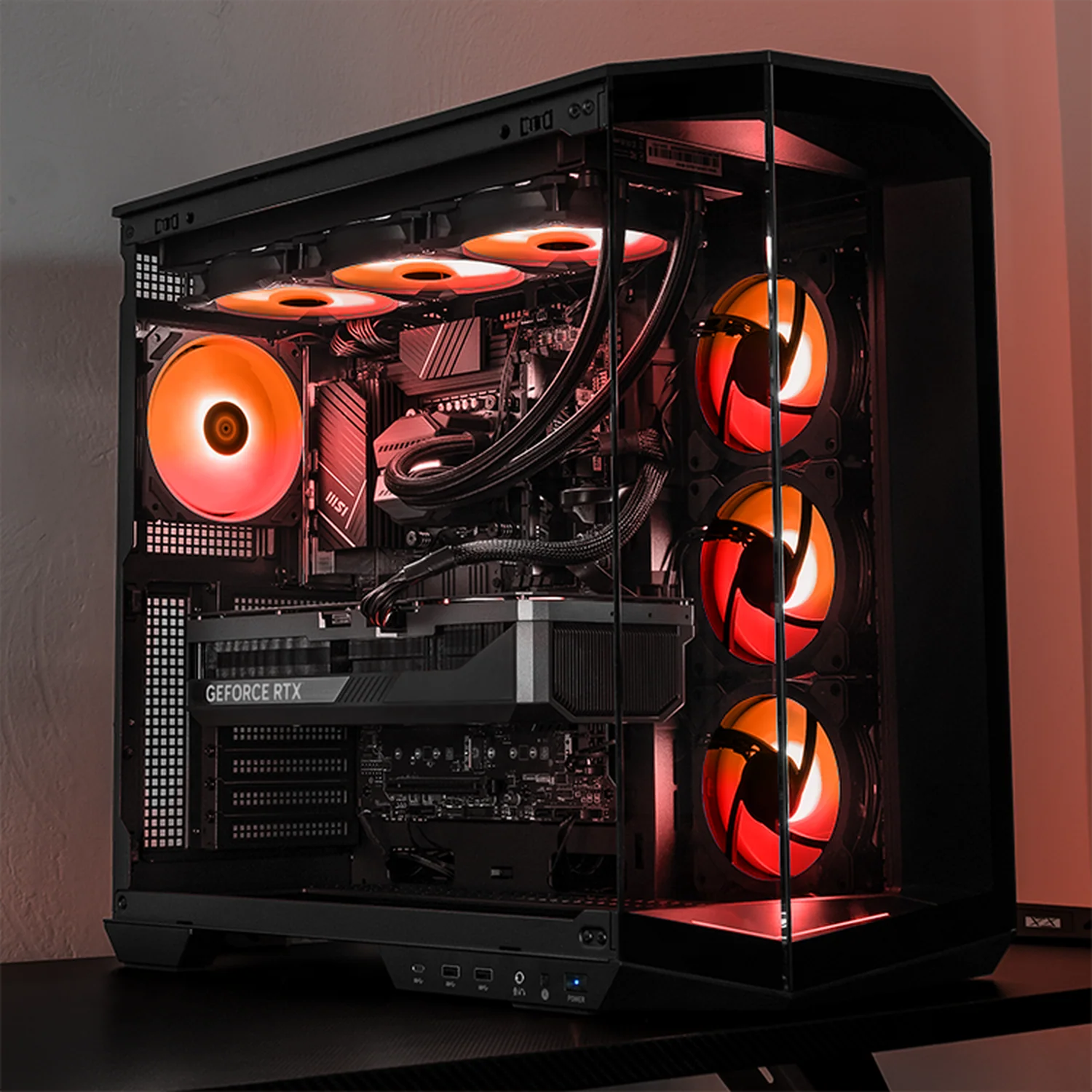 PC Gamer AI Xtreme PC Gaming MSI NVIDIA GeForce RTX 5080 Intel Core i9 14900KF 32GB DDR5 SSD 1TB Sistema Liquido WIFI Black Productividad Profesional impulsada por IA Avanzada - Image 6