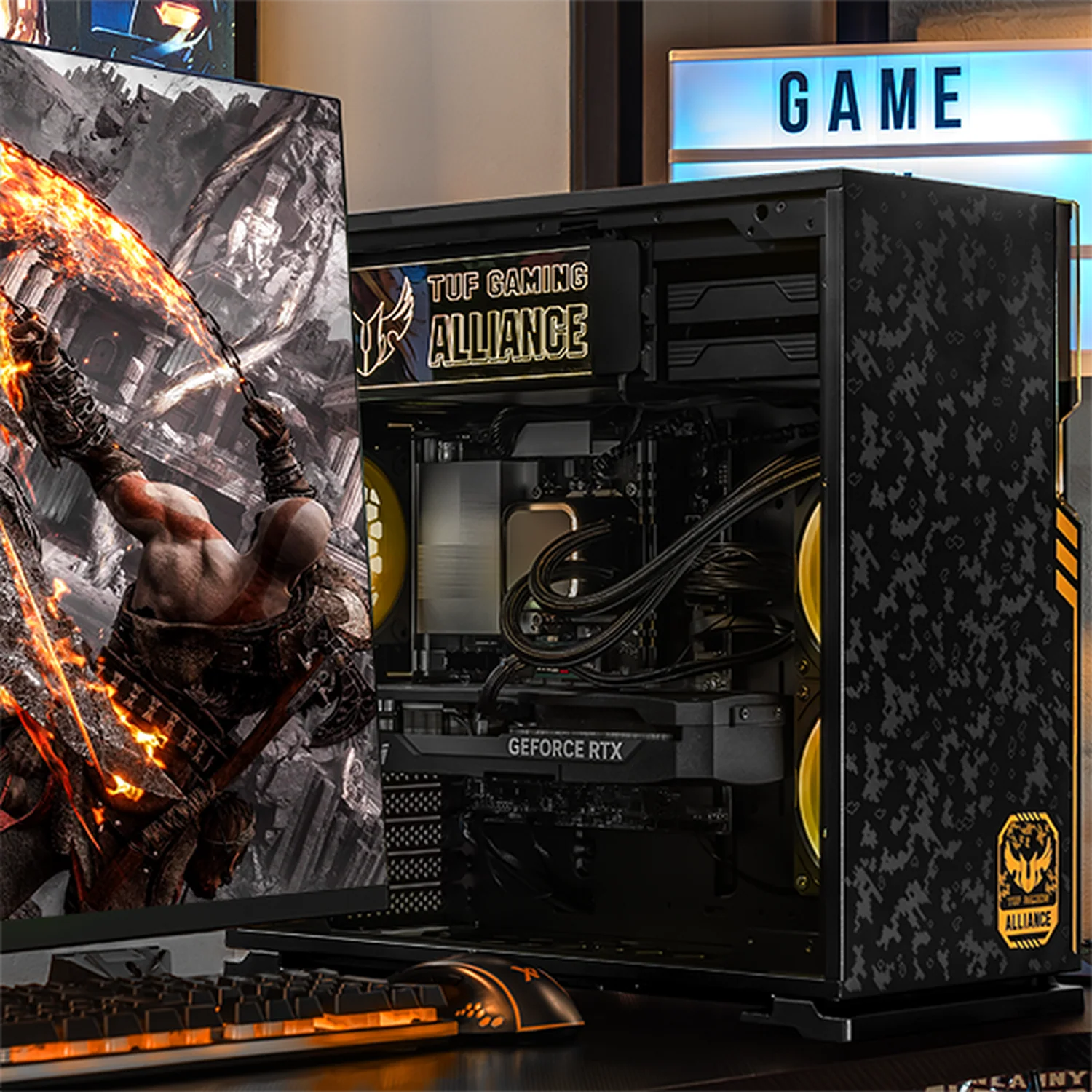 PC Gamer IA Advanced Xtreme PC Gaming TUF NVIDIA GeForce RTX 5070 Ti Intel Core Ultra 7 265KF 32GB DDR5 SSD 1TB Sistema Liquido WIFI Alto Desempeño Creativo con IA Integrada - Image 6